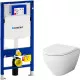 Купить Комплект унитаза AM.PM Spirit FlashClean C701700WH + C707857WH с инсталляцией Geberit Duofix Sigma UP320 111.300.00.5 с сиденьем Микролифт в магазине сантехники Santeh-Crystal.ru
