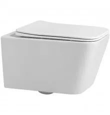 Унитаз Abber Rechteck AC1201MW подвесной Белый матовый с сиденьем Микролифт