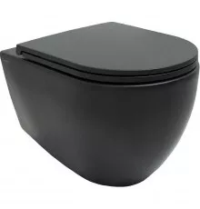 Унитаз Allen Brau Reality 4.32006.31 подвесной Черный матовый без сиденья