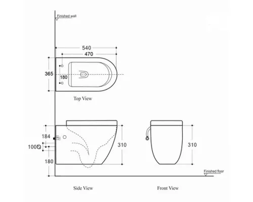 Заказать Унитаз Aquanet Cetus-GW Rimless 287009 подвесной с сиденьем Микролифт в магазине сантехники Santeh-Crystal.ru
