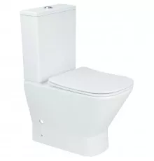 Унитаз компакт Aquanet Fine-C Rimless 273786 без бачка с сиденьем Микролифт