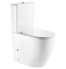 Унитаз компакт CeramaLux 1289A с бачком и сиденьем Микролифт