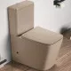 Купить Унитаз компакт CeramaLux 2170AXMC Капучино матовый с бачком и сиденьем Микролифт в магазине сантехники Santeh-Crystal.ru