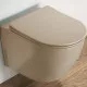 Купить Унитаз CeramaLux 2197MC подвесной Капучино матовый с сиденьем Микролифт в магазине сантехники Santeh-Crystal.ru