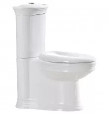 Унитаз компакт CeramaLux Lux Classic 2041 с бачком и сиденьем Микролифт