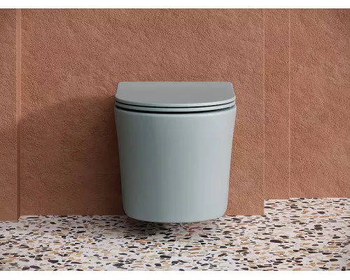 Приобрести Унитаз Ceramica Nova Balearica CN6000MH подвесной Антрацит матовый с сиденьем Микролифт в магазине сантехники Santeh-Crystal.ru