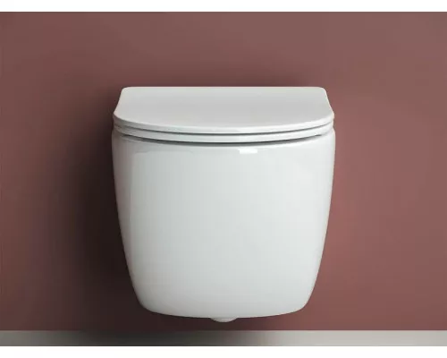 Купить Унитаз Ceramica Nova Forma CN3009 подвесной с сиденьем Микролифт в магазине сантехники Santeh-Crystal.ru