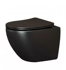 Унитаз Ceramica Nova Metropol CN4002MB подвесной Черный с сиденьем Микролифт