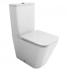 Унитаз-компакт Ceramicanova Cubic CN1803T цвет Белый с бачком и сиденьем Микролифт