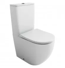 Унитаз-компакт Ceramicanova Мия (Mia) CN1801T-B цвет Белый без бачка с сиденьем Микролифт