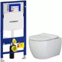 Унитаз с инсталляцией Ceramicanova Play CN3001 + Geberit Duofix Sigma UP320 111.300.00.5 с сиденьем Микролифт