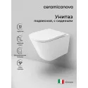 Унитаз Ceramicanova Union CN4009T подвесной Белый с сиденьем Микролифт Унитаз Ceramicanova Union CN4009T подвесной Белый с сиденьем Микролифт