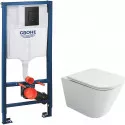 Комплект унитаза Ceramicanova Union CN4009T с инсталляцией Grohe Rapid SL 38811KF0 с сиденьем Микролифт и Черной матовой клавишей смыва Комплект унитаза Ceramicanova Union CN4009T с инсталляцией Grohe Rapid SL 38811KF0 с сиденьем Микролифт и Черной матовой клавишей смыва