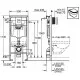 Комплект унитаза Ceramicanova Union CN4009T с инсталляцией Grohe Rapid SL 38811KF0 с сиденьем Микролифт и Черной матовой клавишей смыва