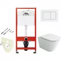 Комплект унитаза Ceramicanova Union CN4009T с инсталляцией Tece Base 9400413 с сиденьем Микролифт и Белой клавишей смыва Комплект унитаза Ceramicanova Union CN4009T с инсталляцией Tece Base 9400413 с сиденьем Микролифт и Белой клавишей смыва