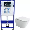 Комплект унитаза Ceramicanova Union CN4009T с инсталляцией WellWant Standart 50 WWISI1110B с сиденьем Микролифт и клавишей смыва Хром глянцевый Комплект унитаза Ceramicanova Union CN4009T с инсталляцией WellWant Standart 50 WWISI1110B с сиденьем Микролифт и клавишей смыва Хром глянцевый