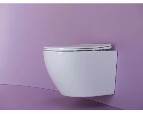 Комплект унитаза Ceramicanova Uno Rimless CN11001 с инсталляцией Charus City CR.200.21.01 с сиденьем Микролифт и клавишей смыва Хром глянцевый