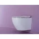 Комплект унитаза Ceramicanova Uno Rimless CN11001 с инсталляцией Charus City CR.200.21.01 с сиденьем Микролифт и клавишей смыва Хром глянцевый