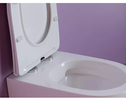 Комплект унитаза Ceramicanova Uno Rimless CN11001 с инсталляцией Charus City CR.200.21.01 с сиденьем Микролифт и клавишей смыва Хром глянцевый