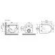 Комплект унитаза Ceramicanova Uno Rimless CN11001 с инсталляцией Charus City CR.200.21.01 с сиденьем Микролифт и клавишей смыва Хром глянцевый