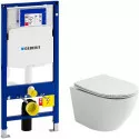Комплект унитаза Ceramicanova Uno Rimless CN11001  с инсталляцией Geberit Duofix Sigma UP320 111.300.00.5 с сиденьем Микролифт