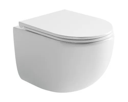 Унитаз Ceramicanova UP Rimless CN4007 подвесной Белый с сиденьем Микролифт