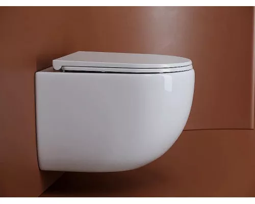 Унитаз Ceramicanova UP Rimless CN4007 подвесной Белый с сиденьем Микролифт