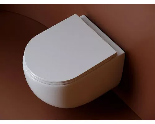 Унитаз Ceramicanova UP Rimless CN4007 подвесной Белый с сиденьем Микролифт