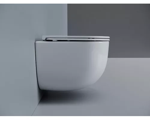 Унитаз Ceramicanova Voga CN4012T подвесной цвет Белый с сиденьем микролифт