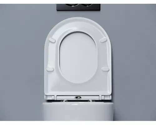 Унитаз Ceramicanova Voga CN4012T подвесной цвет Белый с сиденьем микролифт