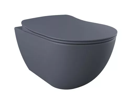 Заказать Унитаз Creavit Free FE322-11AM00E-0000 подвесной Антрацит без сиденья в магазине сантехники Santeh-Crystal.ru