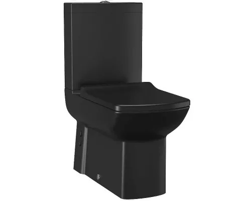Заказать Унитаз компакт Creavit Lara LR360-11SM00E-0000 Черный матовый без бачка и сиденья в магазине сантехники Santeh-Crystal.ru