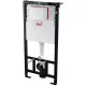 Заказать Комплект унитаза Creavit Perla TP320-11CB00E-0000+KC0703.01.0000E с сиденьем Микролифт и инсталляцией Alcaplast Sadroмodul AM101/1120-0001+M70 с Белой клавишей смыва в магазине сантехники Santeh-Crystal.ru