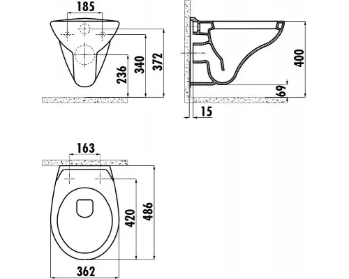 Заказать Комплект унитаза Creavit Perla TP320-11CB00E-0000+KC0703.01.0000E с сиденьем Микролифт и инсталляцией Alcaplast Sadroмodul AM101/1120-0001+M70 с Белой клавишей смыва в магазине сантехники Santeh-Crystal.ru