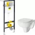 Комплект унитаза Damixa Jupiter DX77C1738SC с инсталляцией Viega Prevista Dry 8524.14 792596 с сиденьем Микролифт и клавишей смыва Хром