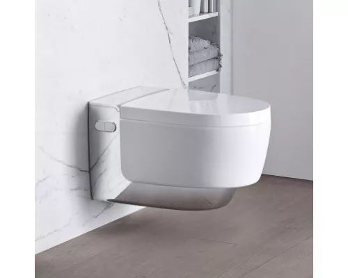 Купить Унитаз биде Geberit AquaClean Mera Comfort 146.214.21.1 Белый альпин/Хром в магазине сантехники Santeh-Crystal.ru