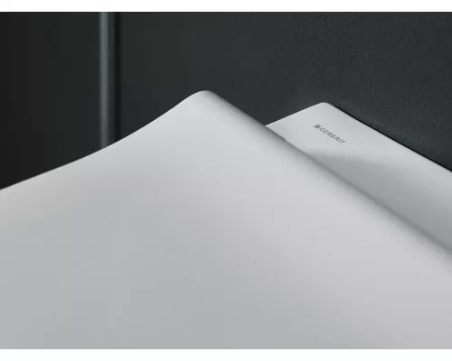 Заказать Унитаз Geberit Smyle Square 500.683.01.1 подвесной с сиденьем Микролифт в магазине сантехники Santeh-Crystal.ru