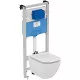 Купить Комплект унитаза с инсталляцией Ideal Standard Tesi T386801 с сиденьем Микролифт в магазине сантехники Santeh-Crystal.ru