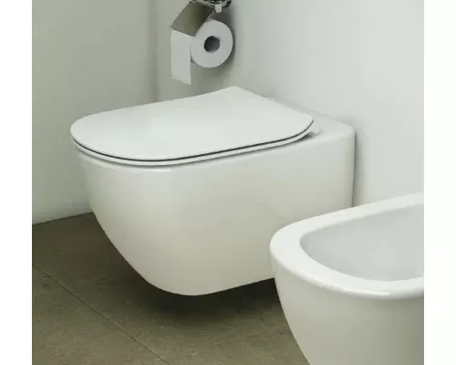 Заказать Комплект унитаза с инсталляцией Ideal Standard Tesi Aqua Blade TT00002/115A6 с сиденьем Микролифт и Черной матовой клавишей смыва в магазине сантехники Santeh-Crystal.ru