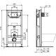 Заказать Комплект унитаза с инсталляцией Ideal Standard Tesi Aqua Blade TT00002/115A6 с сиденьем Микролифт и Черной матовой клавишей смыва в магазине сантехники Santeh-Crystal.ru