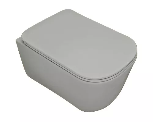 Купить Унитаз Kerasan Tribeca 511459 подвесной Grigio matt без сиденья в магазине сантехники Santeh-Crystal.ru
