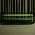 Ванна из полиэфирной смолы Abber Kristall 170х75 AT9708Emerald Зеленая без гидромассажа