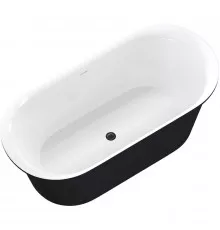 Акриловая ванна Aquanet Family Smart 88778-GW-MB 170x78 293083 Черная матовая без гидромассажа