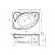 Купить Акриловая ванна Aquanet Jamaica 160x100 R 205503 без гидромассажа в магазине сантехники Santeh-Crystal.ru