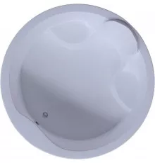 Акриловая ванна Aquatek Аура 180x180 AUR180-0000033 без гидромассажа с фронтальной панелью с каркасом (вклеенный) со слив-переливом