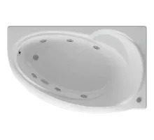 Акриловая ванна Aquatek Бетта 170x97 R BET170-0000011 с гидромассажем с фронтальной панелью с каркасом (разборный) со слив-переливом