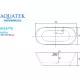 Заказать Акриловая ванна Aquatek Хорса 168x76 AQ-5776 без гидромассажа в магазине сантехники Santeh-Crystal.ru