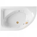 Акриловая ванна Excellent Aquarella 170x110 L WAEX.ARL17.SOFT.GL с гидромассажем