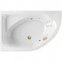 Акриловая ванна Excellent Aquarella 150x100 L WAEX.ARL15.LINE.GL с гидромассажем