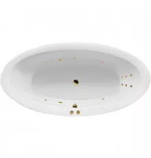 Акриловая ванна Excellent Lumina 190x95 WAEX.LUM19.LINE.GL с гидромассажем